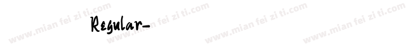 旅昊体 Regular字体转换